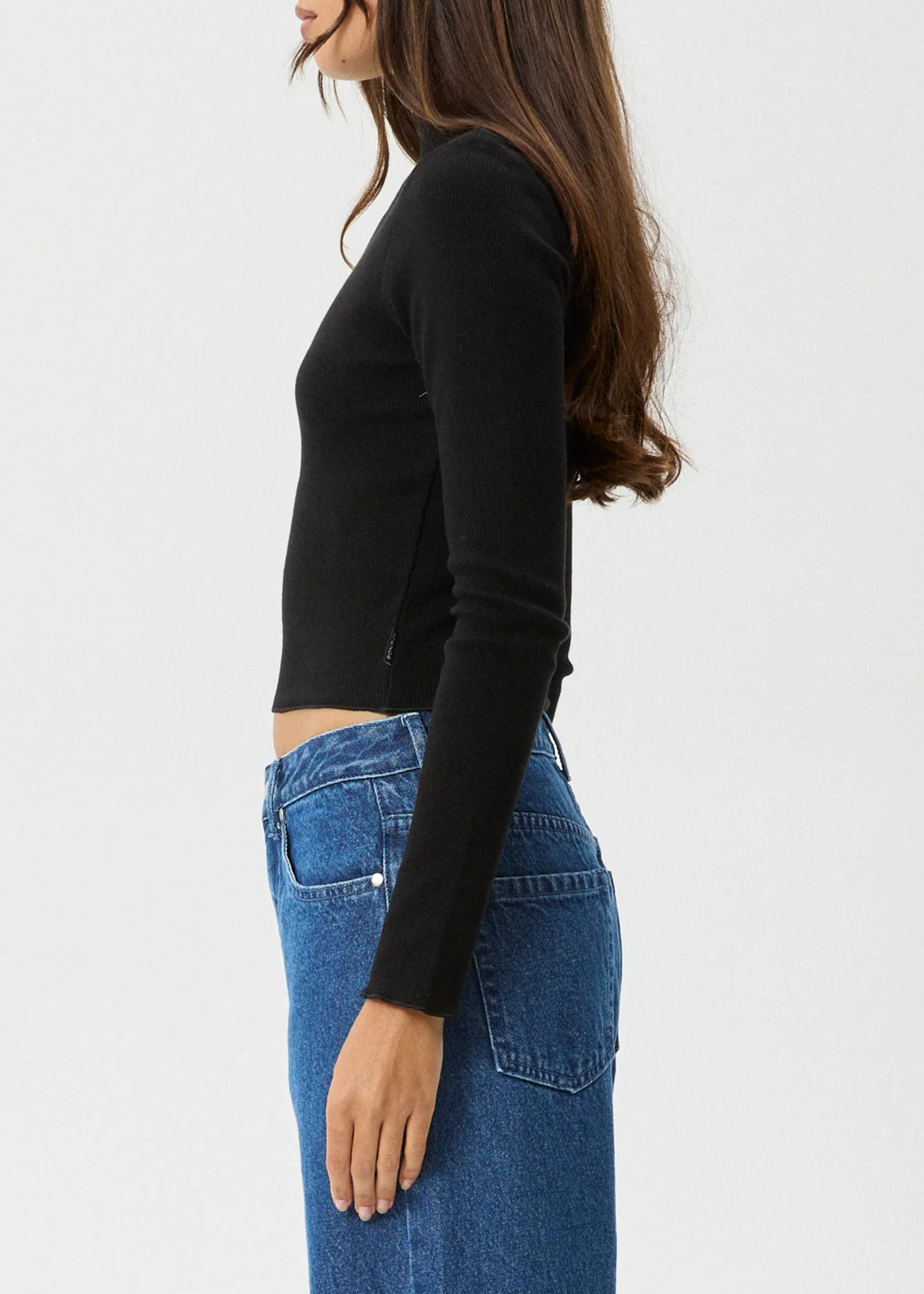 ICONIC - ORGANIC LONG SLEEVE RIB TOP