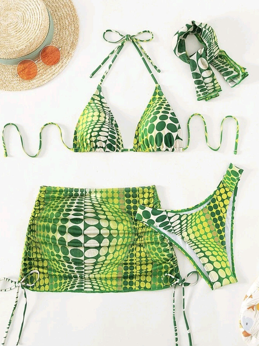 Sexy Printed Two Piece Bikini Set