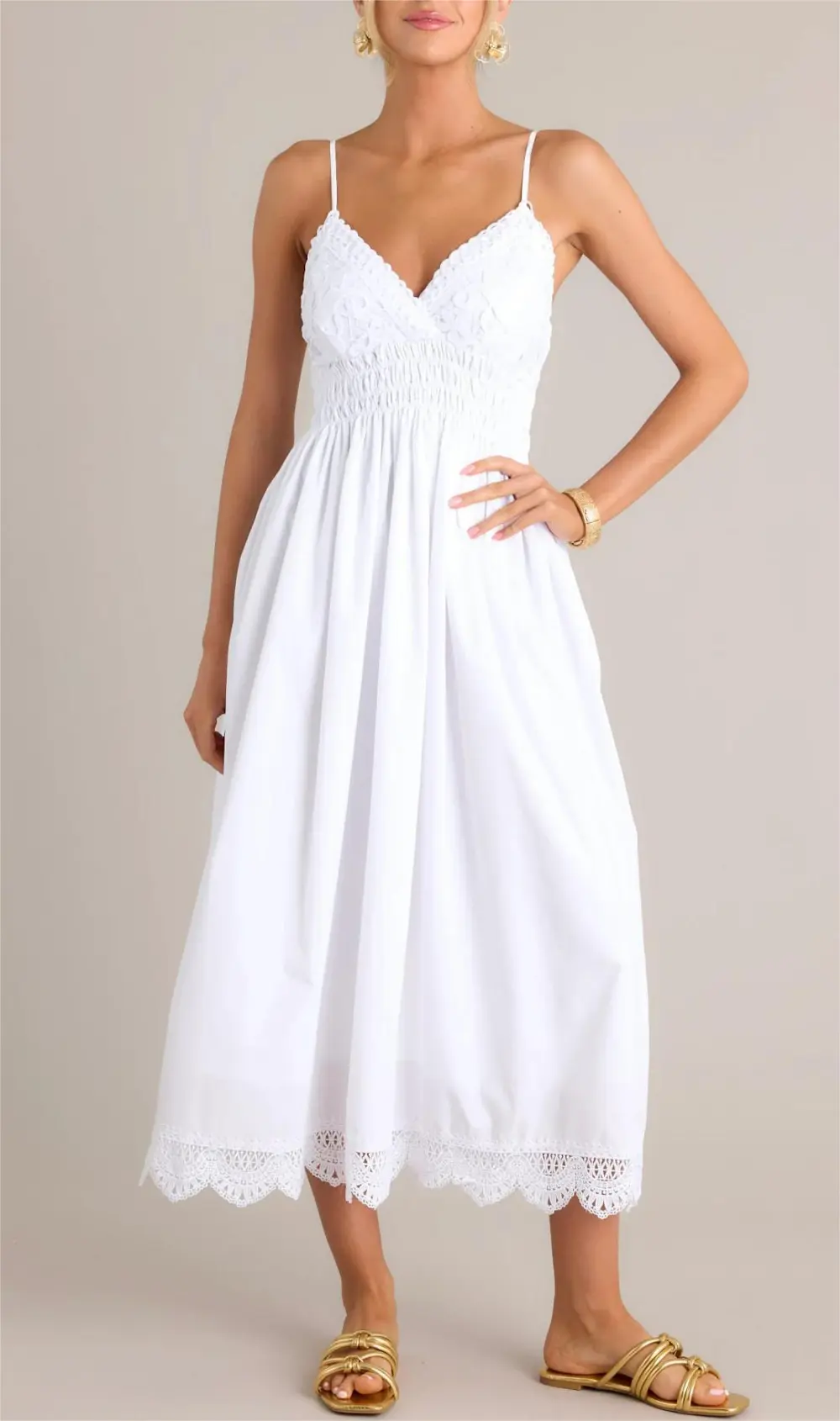 ETHEREAL ELEGANCE WHITE MAXI DRESS