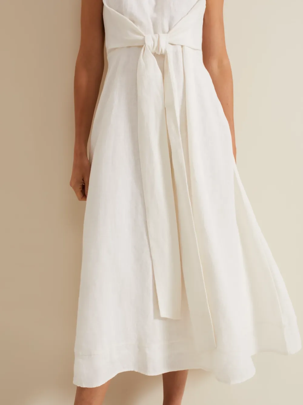 Becky Midi Linen Blend Dress