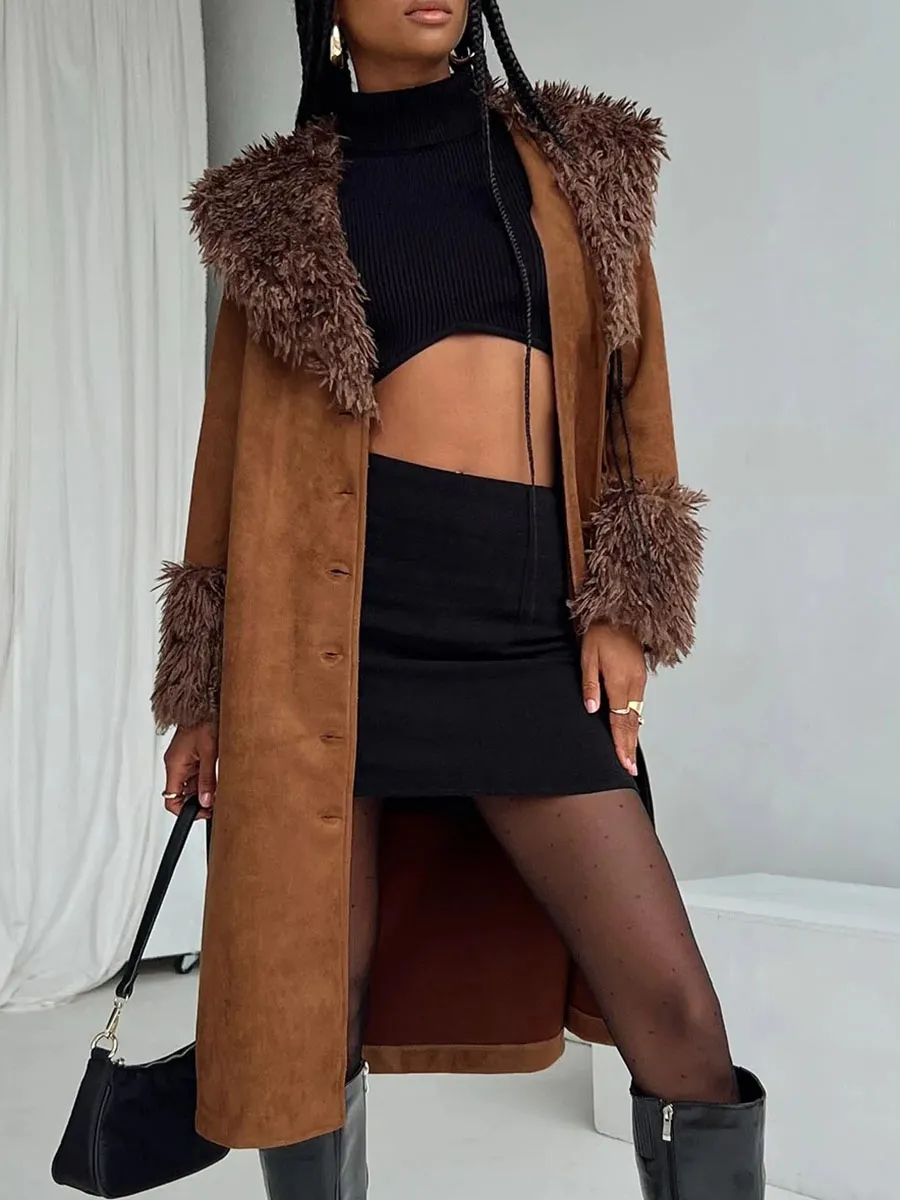 AFTER PARTY SHEARLING JACKET BROWN