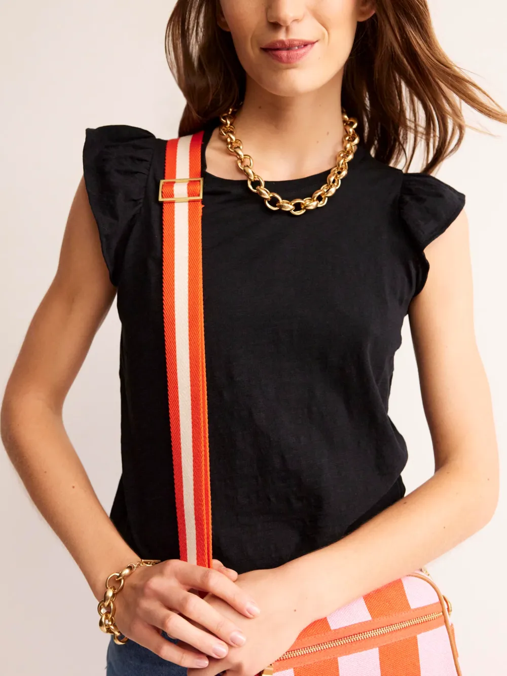 Cotton Flutter Sleeve T-Shirt