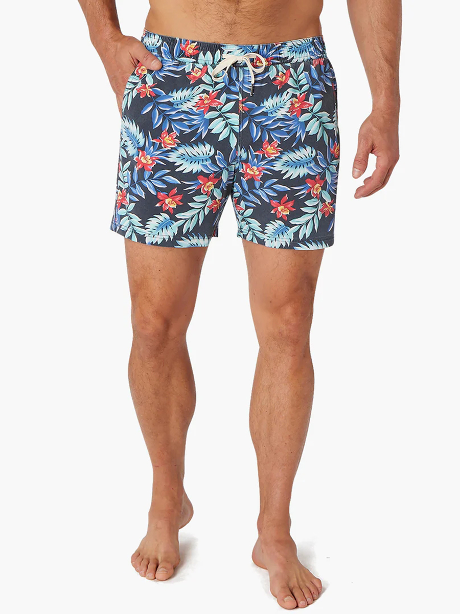 Men's Midnight Palms Bungalow Trunk Beach Shorts