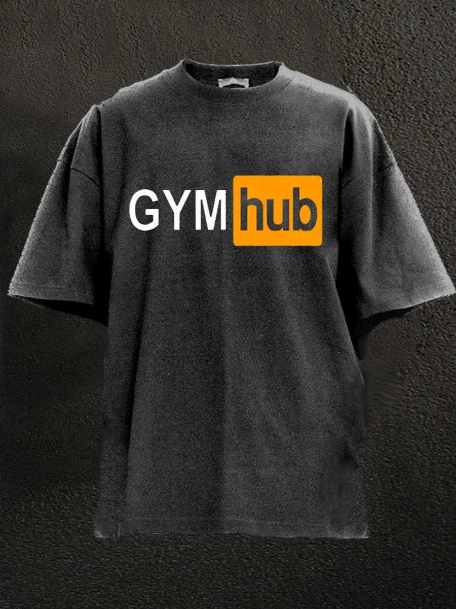 GYM HUB WASHED GYM SHIRT