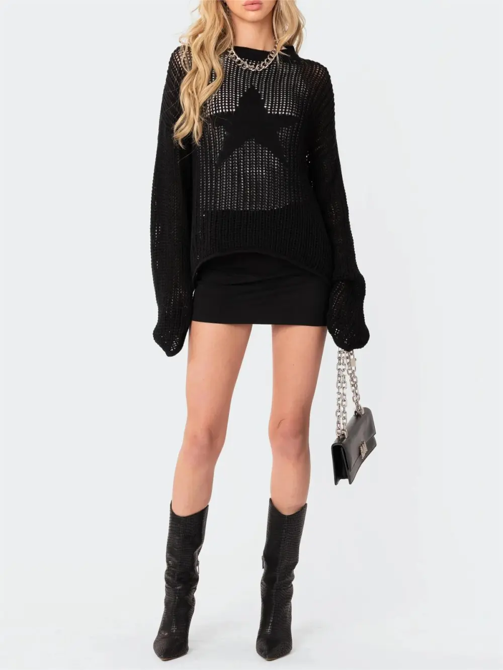 Sexy Cut-out Knit Sweater