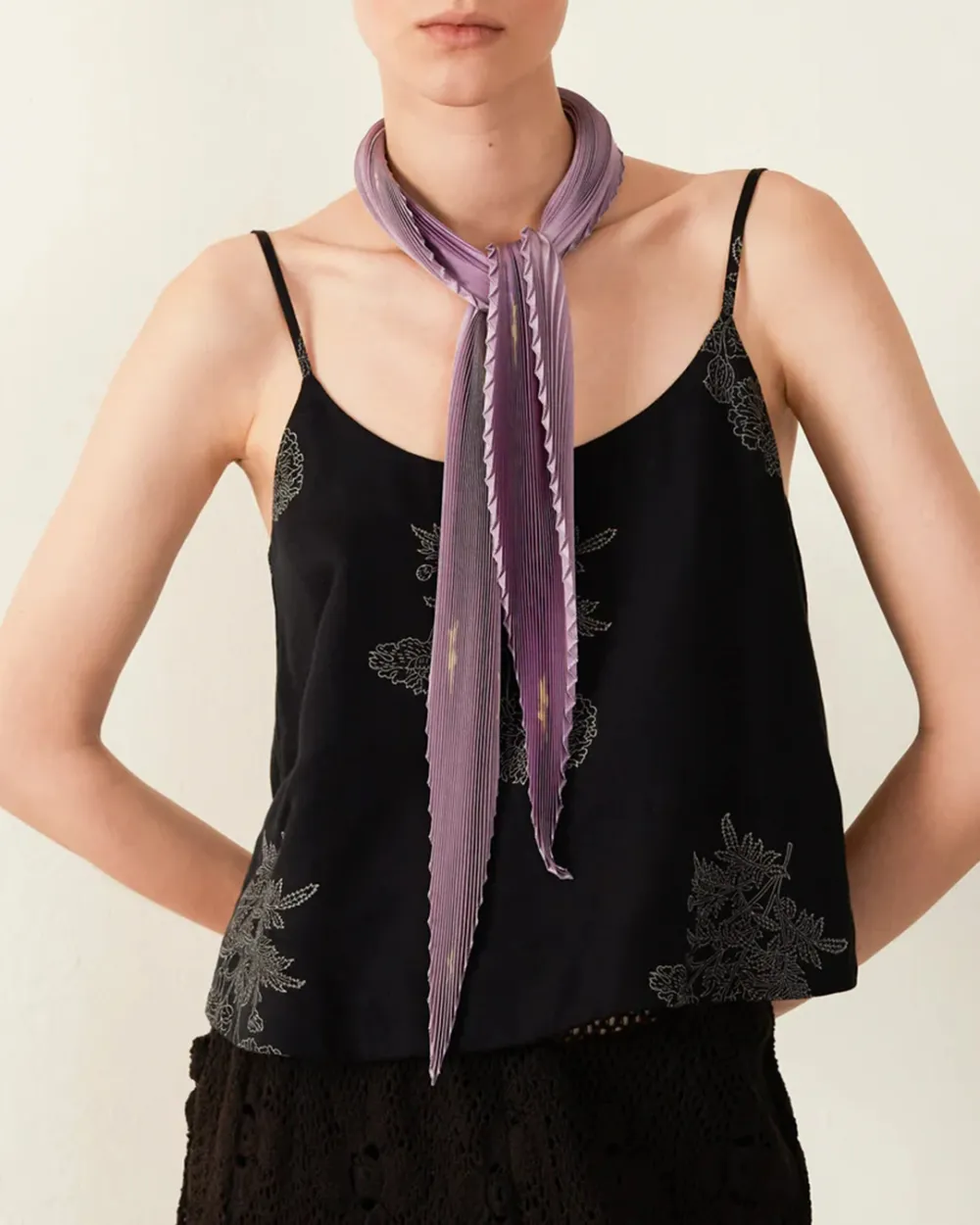 Estella Thistle Plisse Scarf