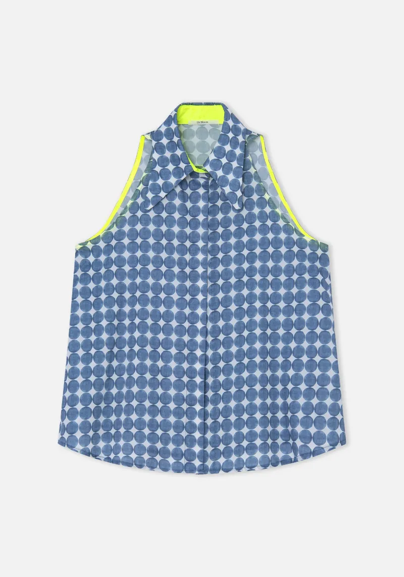 BLUE DOTS TONIC SHIRT