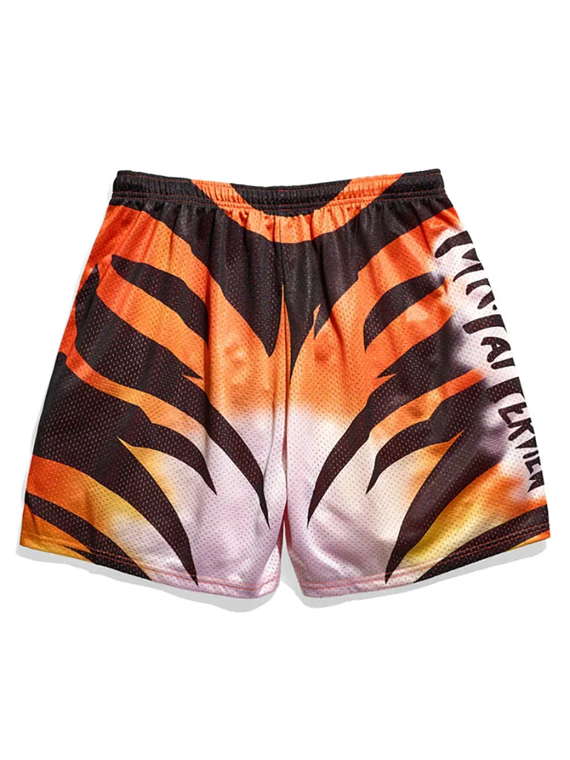 RVD Tiger Skull Retro Shorts