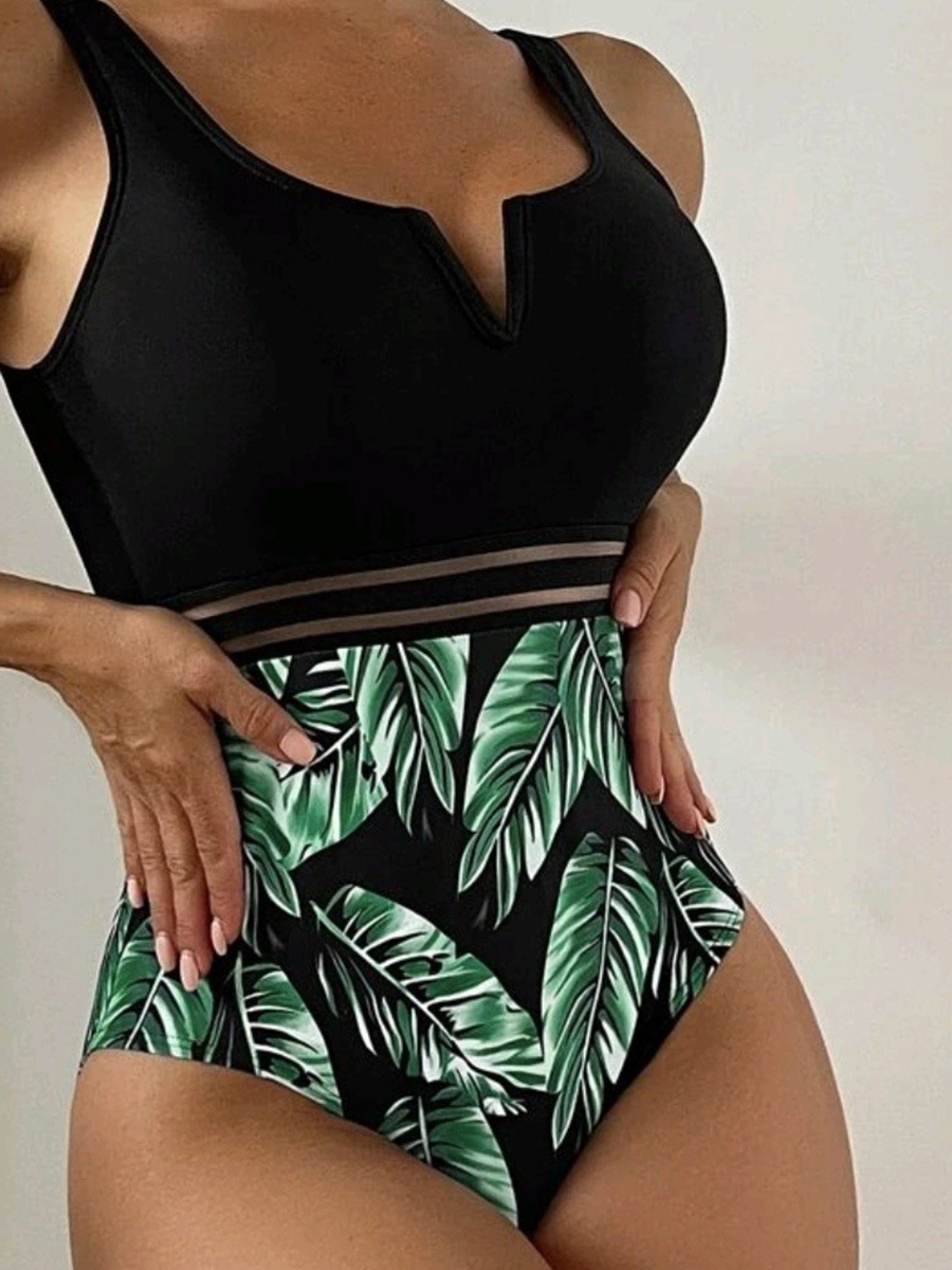 Women's Sexy Printed One Piece Swimsuit