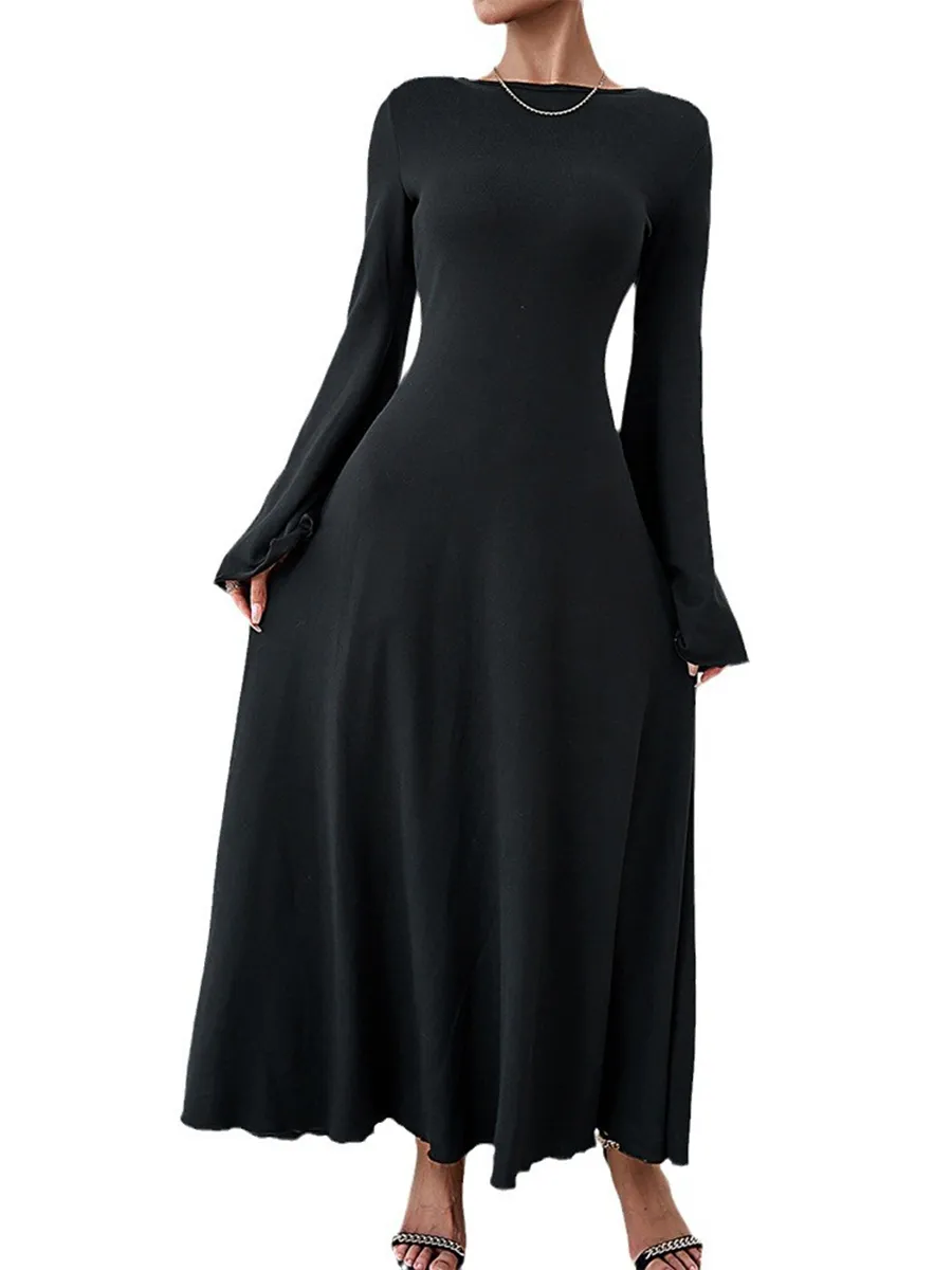 Women's Temperament Backless Dress