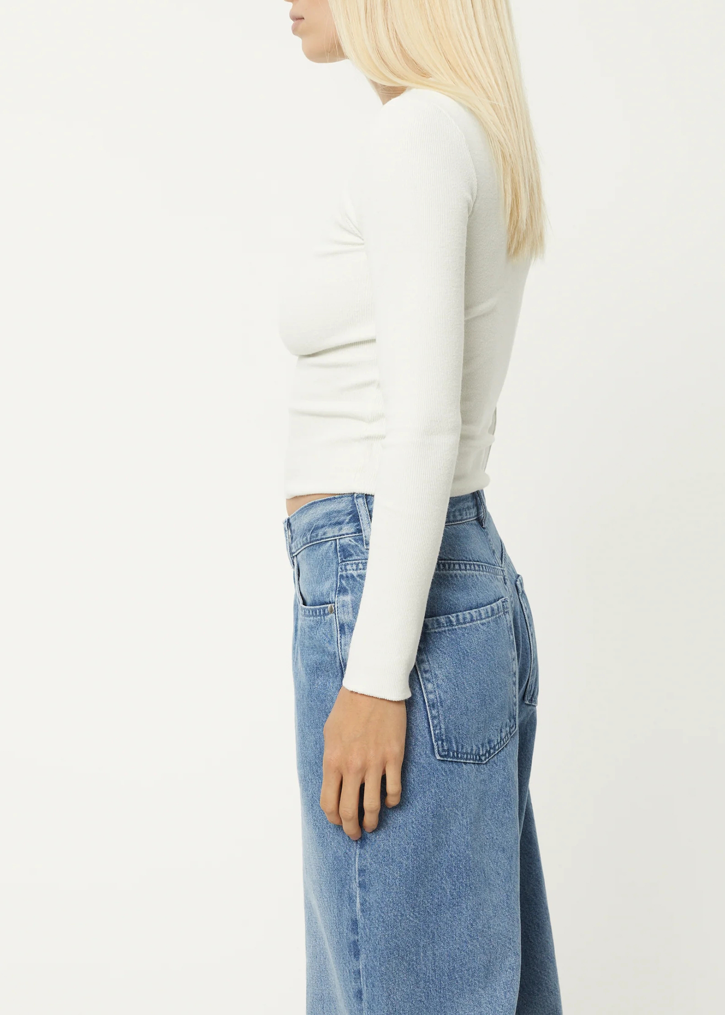 PEONY - HEMP RIBBED LONG SLEEVE TOP