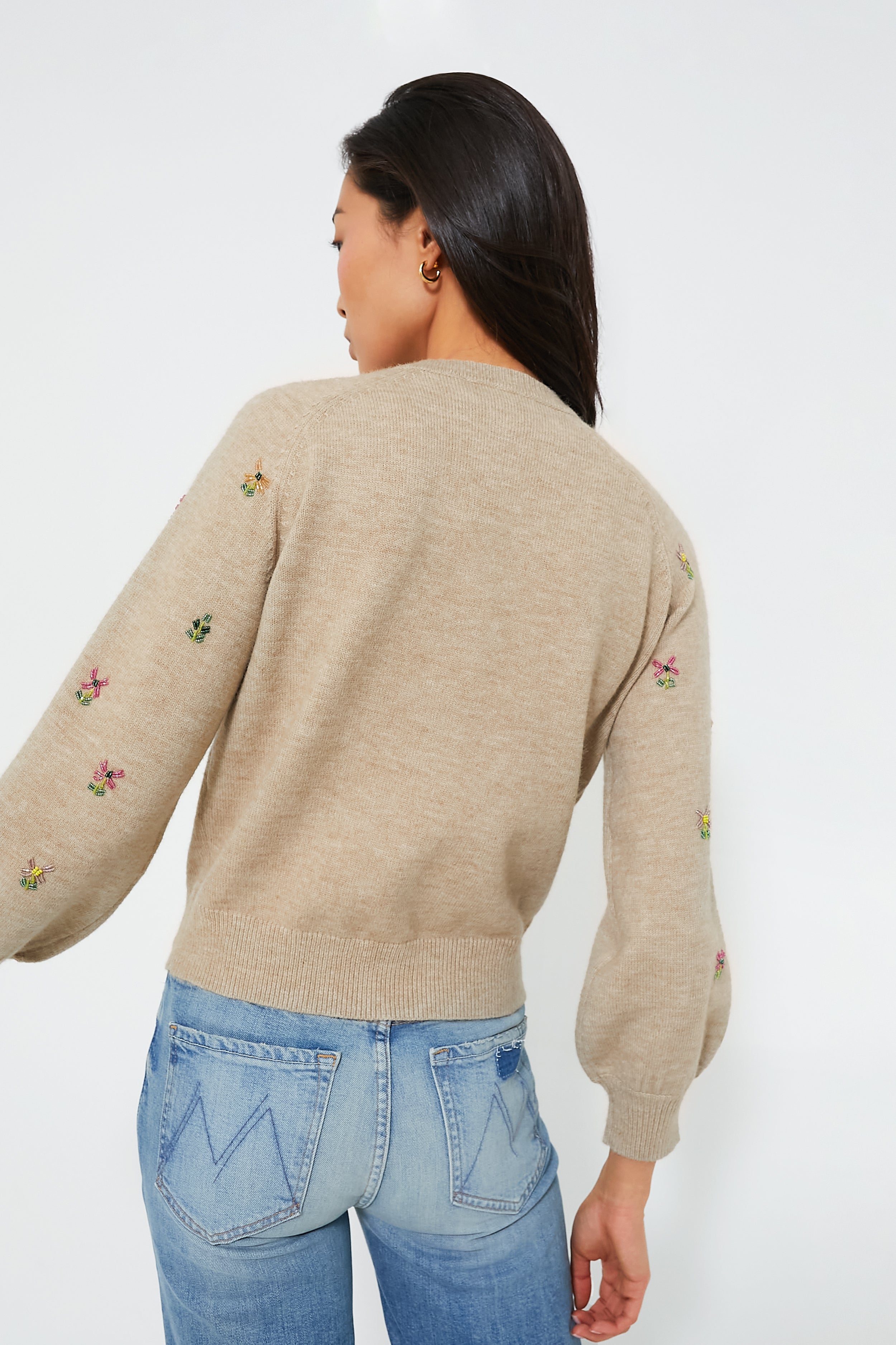 Multi Floral Embellishment Elsie Cardigan