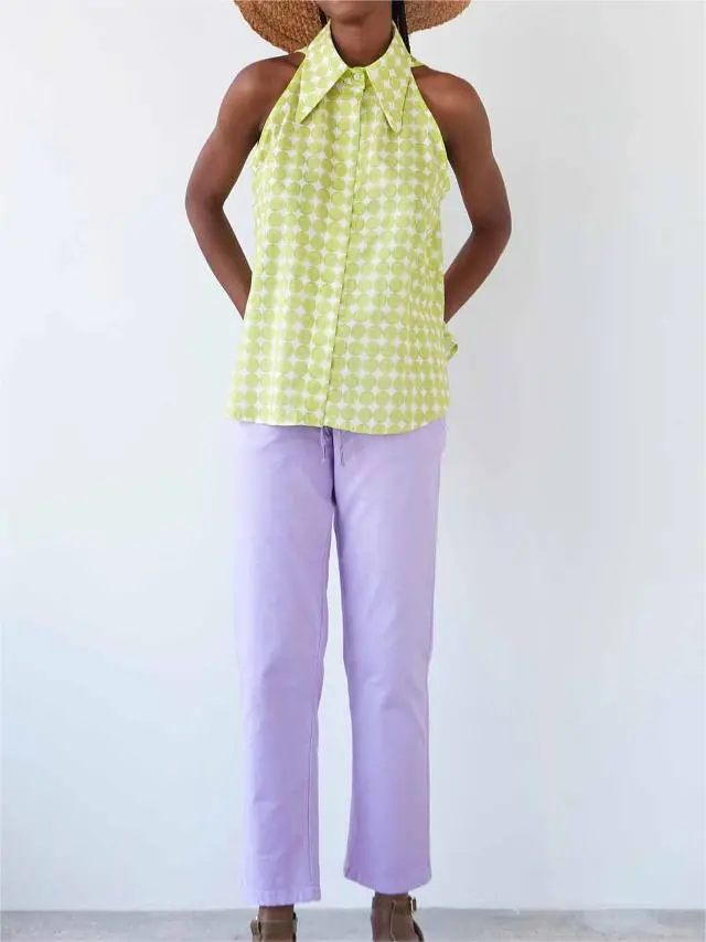 LIME DOTS TONIC SHIRT