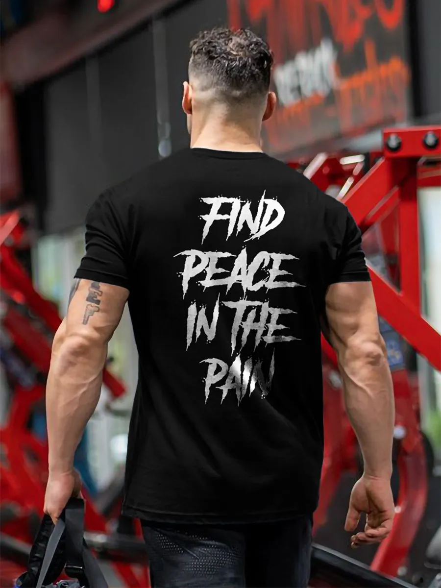 Find peace in the pain Printed T-shirt