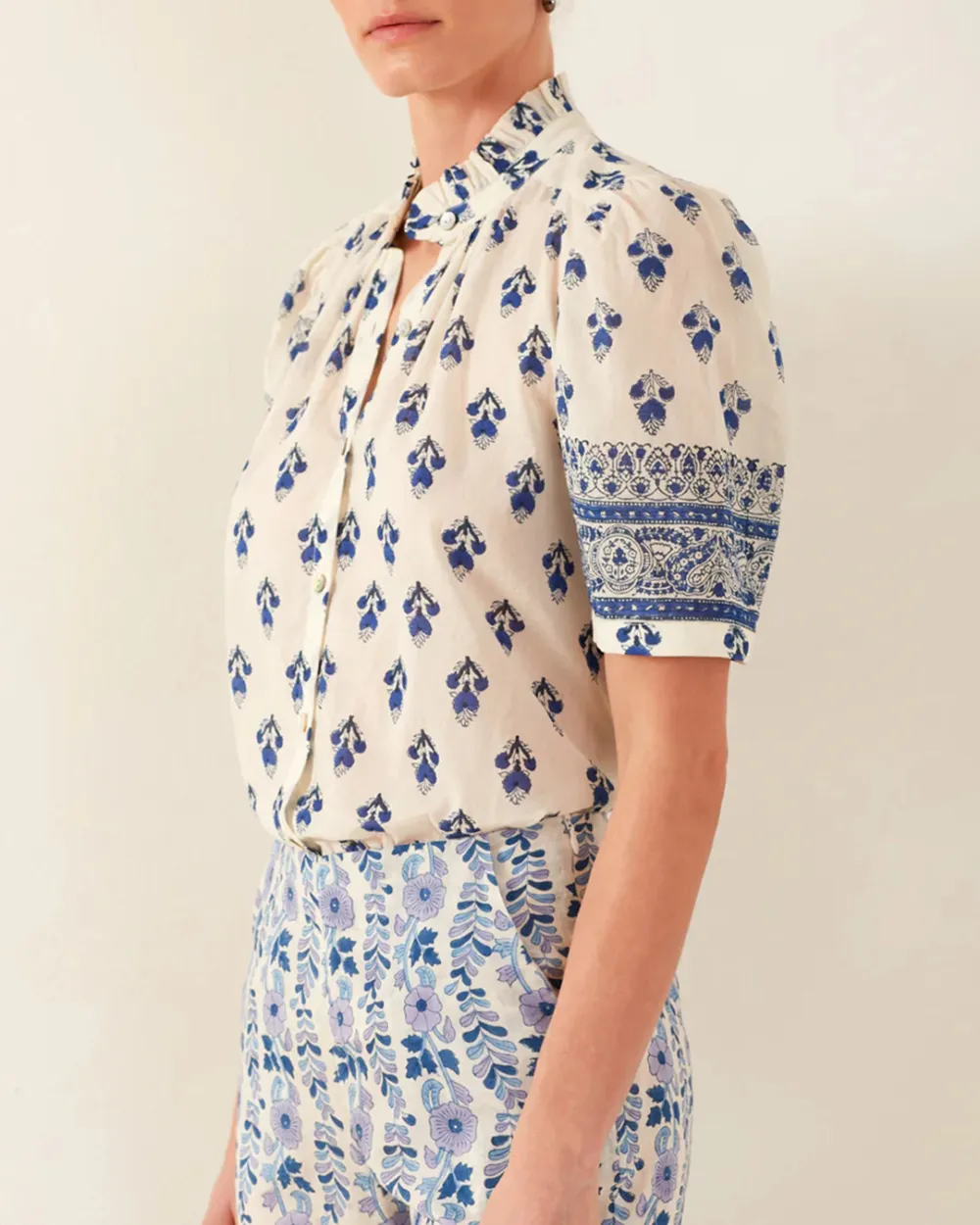 Winnie Indigo Bhutti Shirt