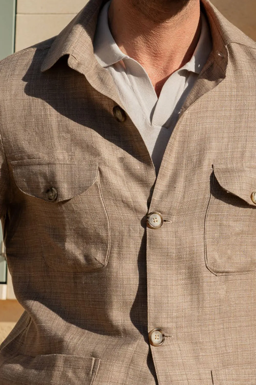 Beige Safari Jacket