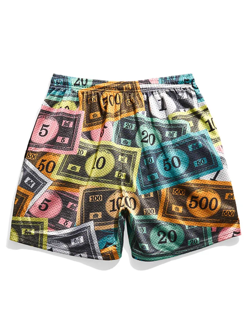 Monopoly Money Retro Shorts