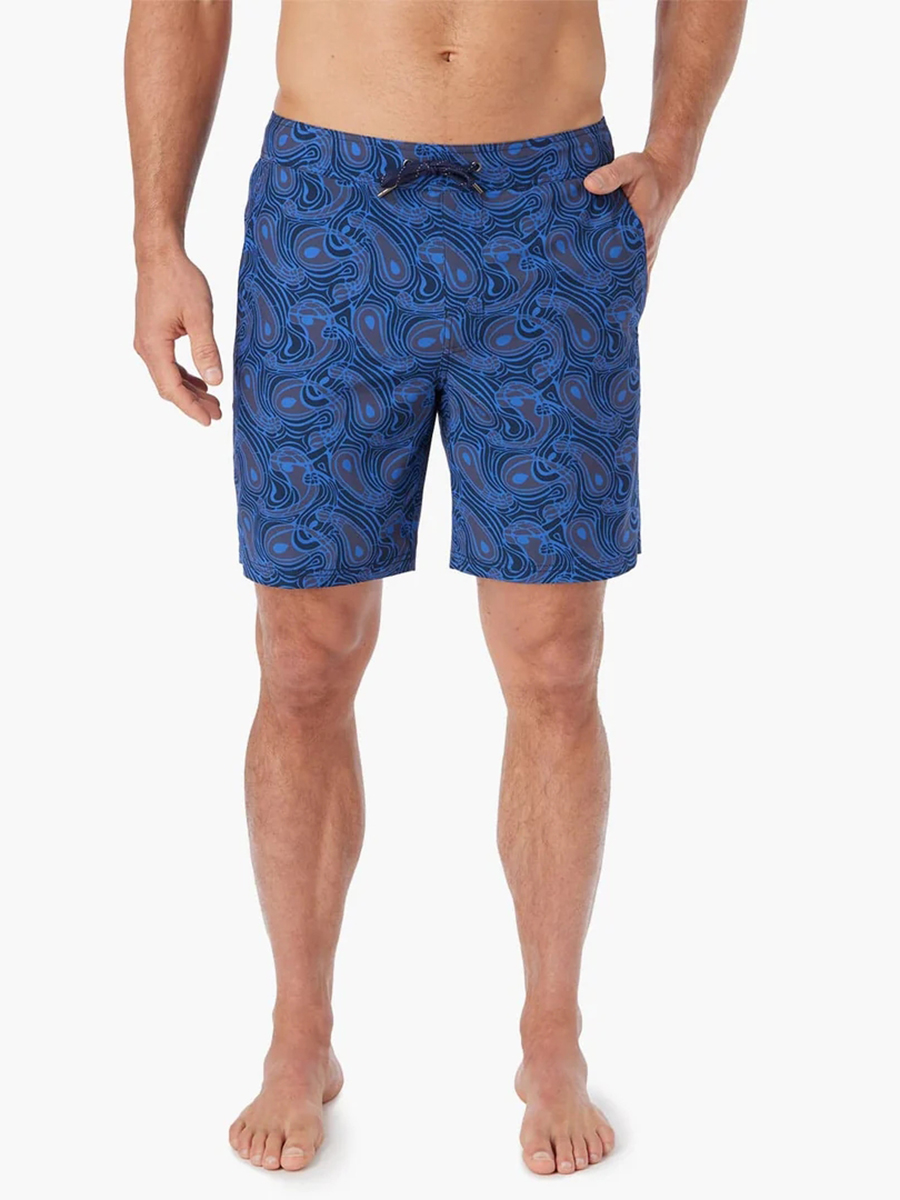 Men's Navy Ocean Beach Shorts