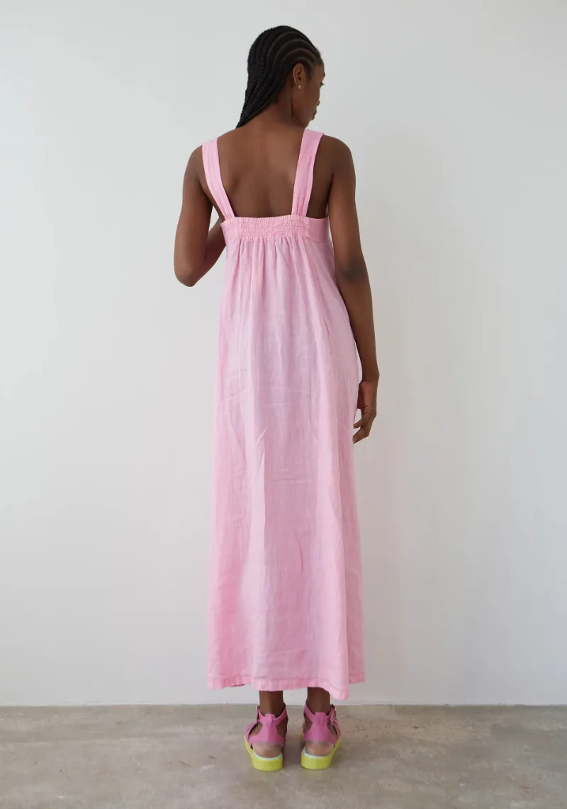 PINK LINEN DRESS