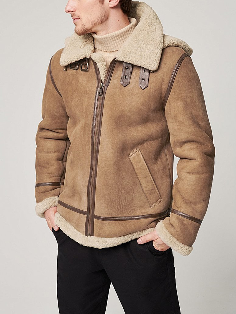 Men's B-3 Sheepskin Bomber Jacket