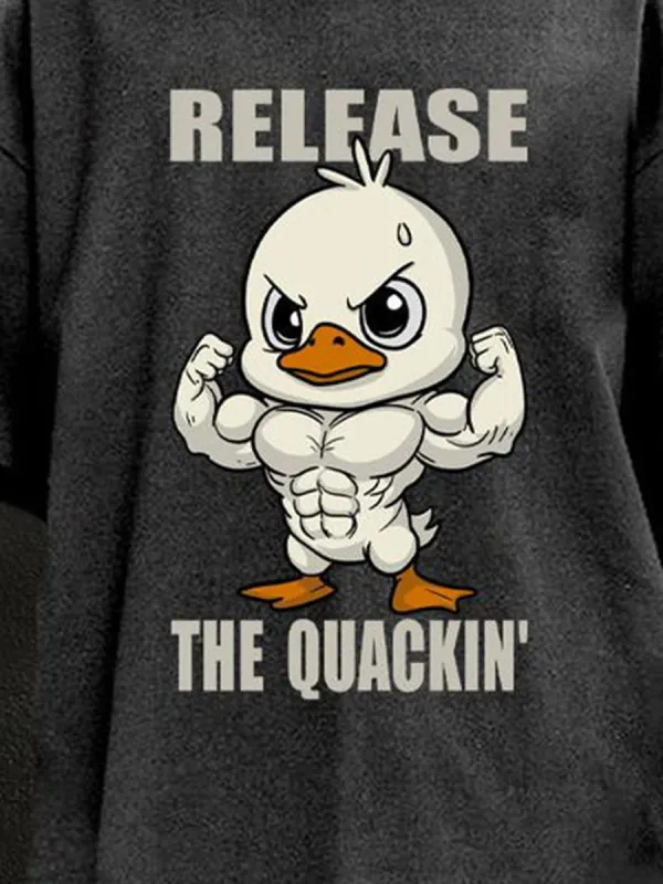 RELEASE THE QUACKIN' WASHED GYM SHIRT