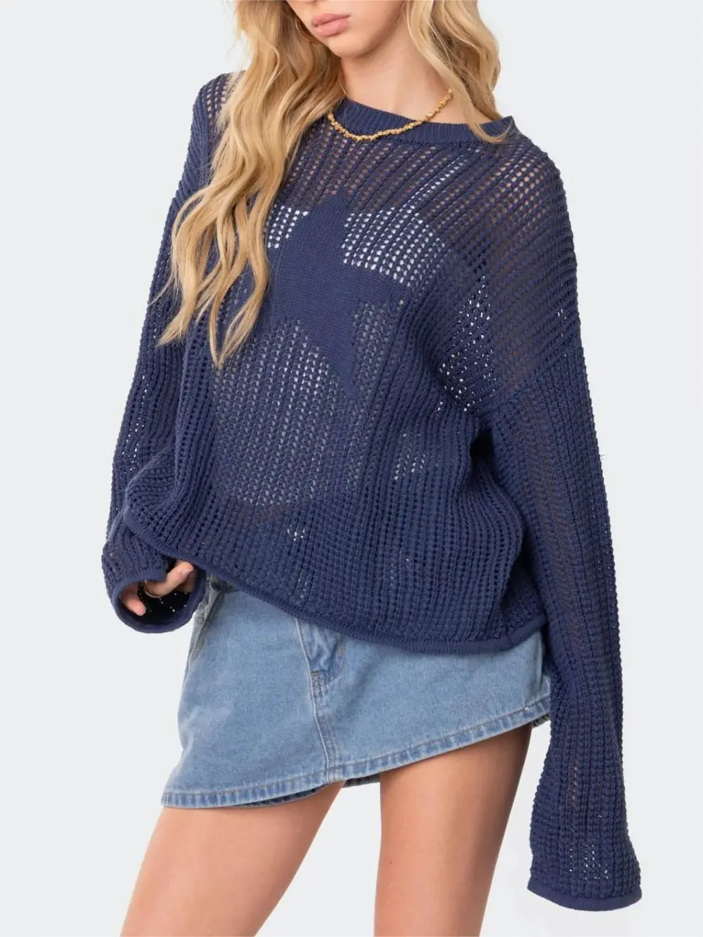 Sexy Cut-out Knit Sweater