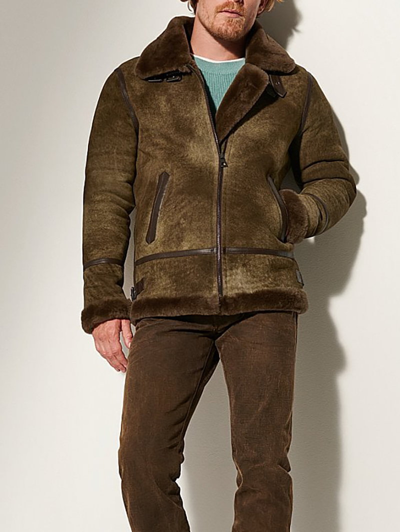 Men's B-3 Sheepskin Bomber Jacket